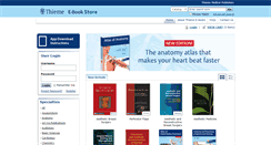 Desktop Screenshot of ebookstore.thieme.com