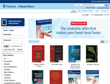Tablet Screenshot of ebookstore.thieme.com